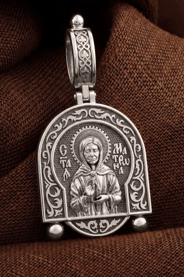 Образок из белого золота 585 пробы