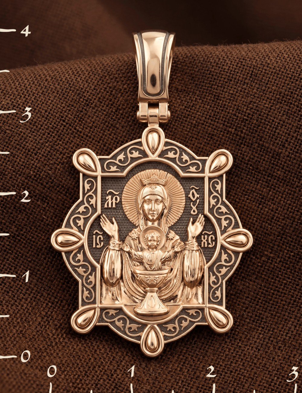 Образок из золота 585 пробы