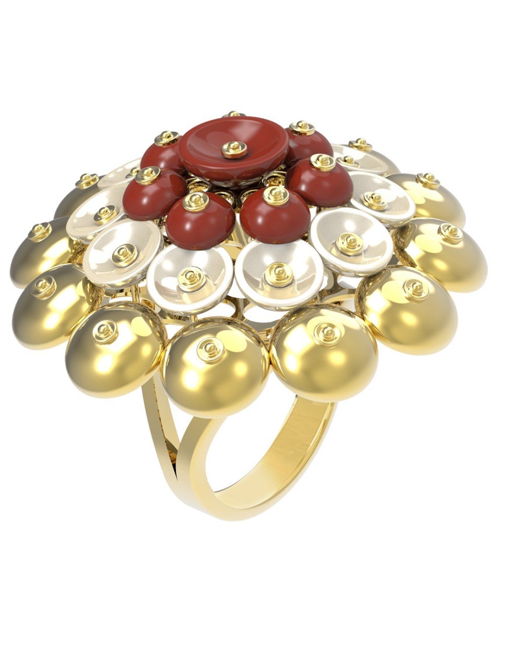 Кольцо из лимонного золота