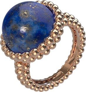 Кольцо из золота 585 пробы c лазуритом