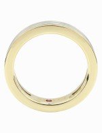 Кольцо из лимонного золота c рубином