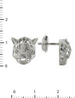 Серьги из белого золота 585 пробы