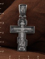 Крест из белого золота 585 пробы