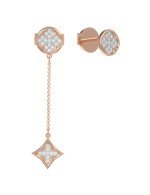 Серьги из золота 585 пробы c бриллиантами