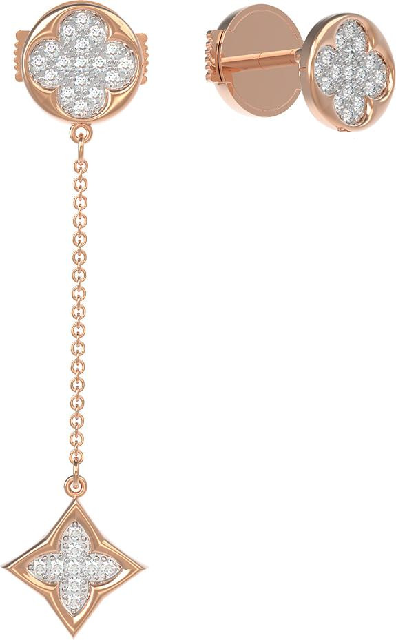 Серьги из золота c бриллиантами