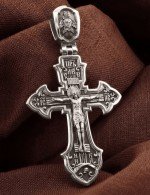 Крест из белого золота 585 пробы
