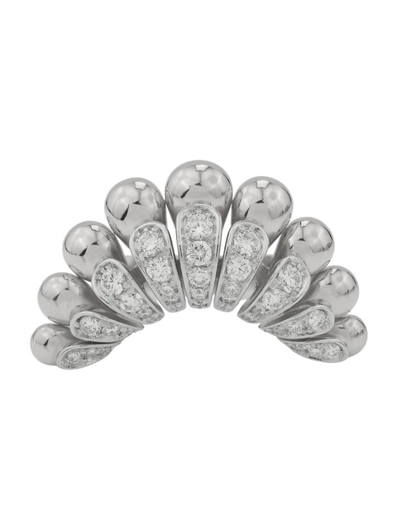 Кольцо из белого золота c бриллиантами