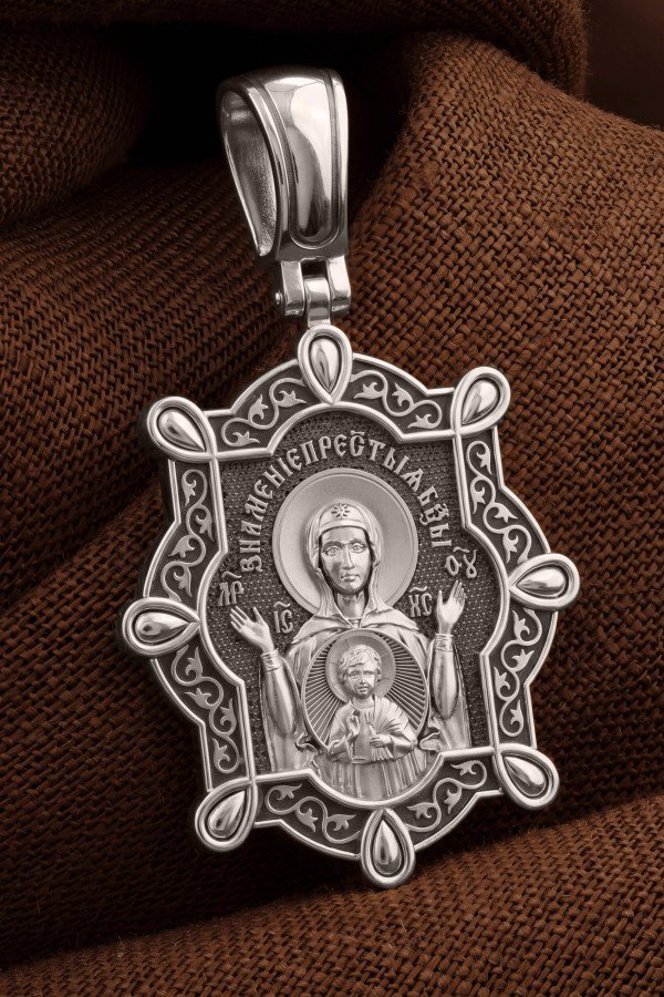 Образок из белого золота