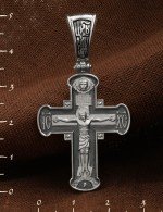 Крест из белого золота 585 пробы