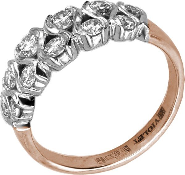 Кольцо из золота c бриллиантами