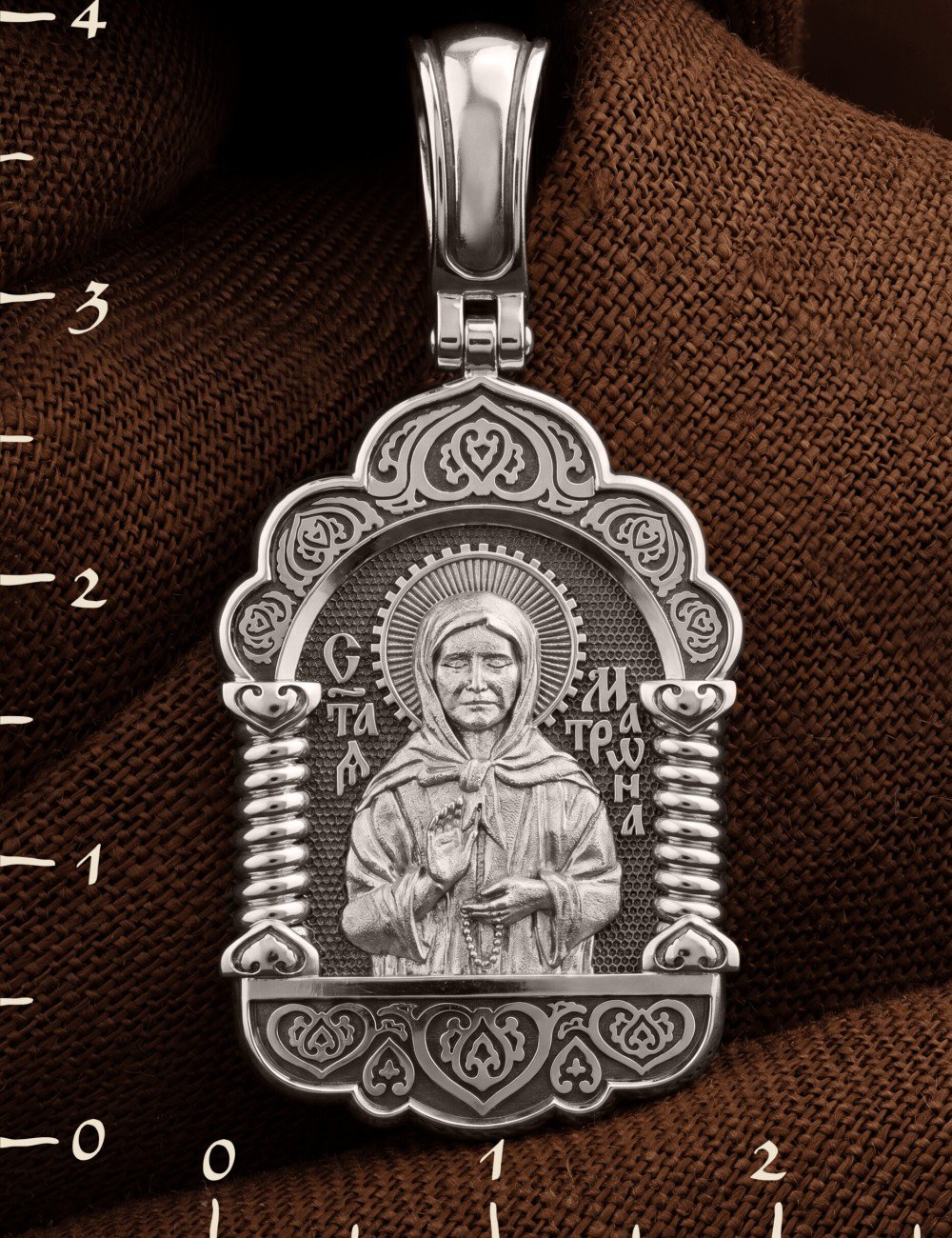 Образок из белого золота