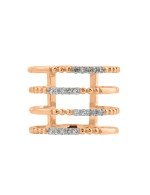 Кольцо из золота 585 пробы c бриллиантами
