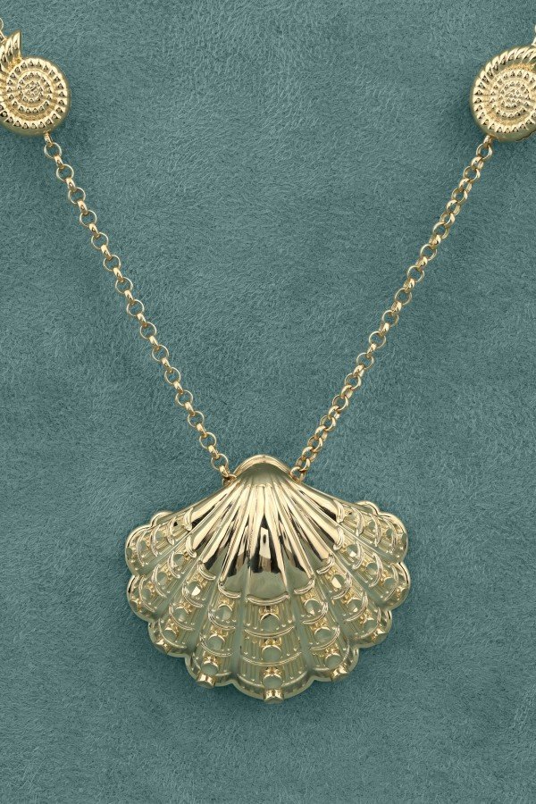 Колье из лимонного золота