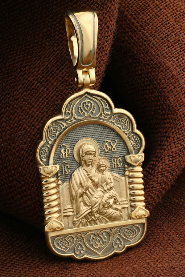 Образок из лимонного золота