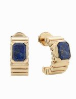 Серьги из золота c лазуритом