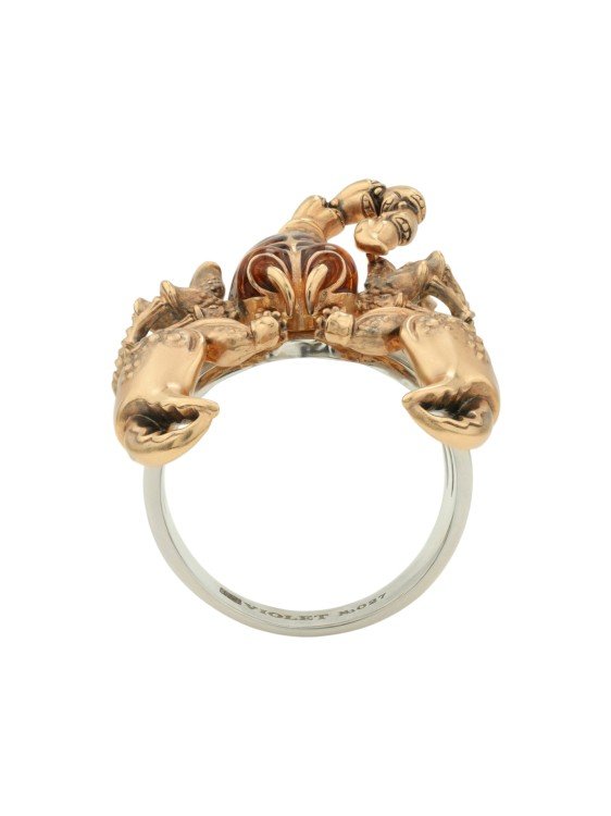 Кольцо из золота c эмалью