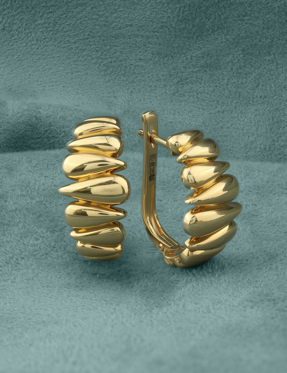 Серьги из лимонного золота 585 пробы