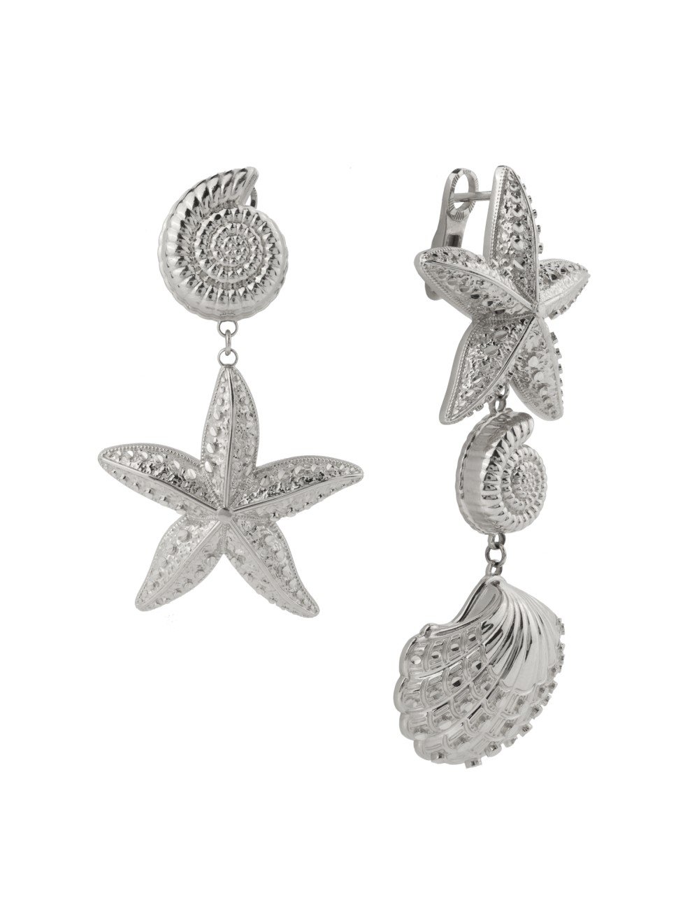 Серьги из белого золота 585 пробы