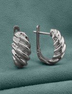 Серьги из белого золота 585 пробы