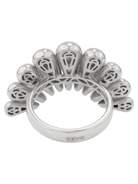 Кольцо из белого золота c бриллиантами