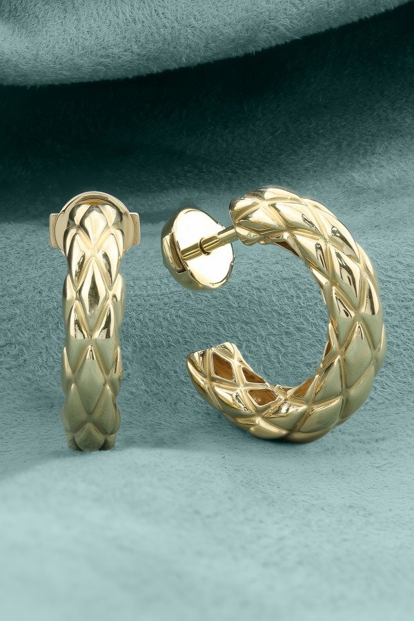 Серьги из лимонного золота 585 пробы