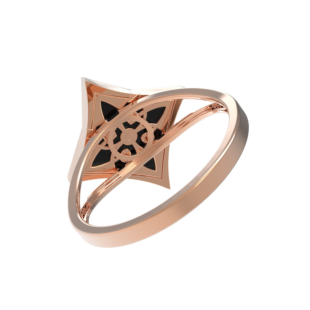 Кольцо из золота c ониксом