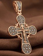 Крест из золота 585 пробы