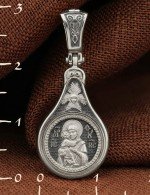 Образок из белого золота 585 пробы