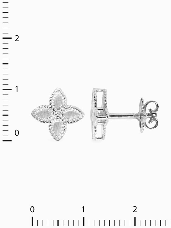 Серьги из белого золота