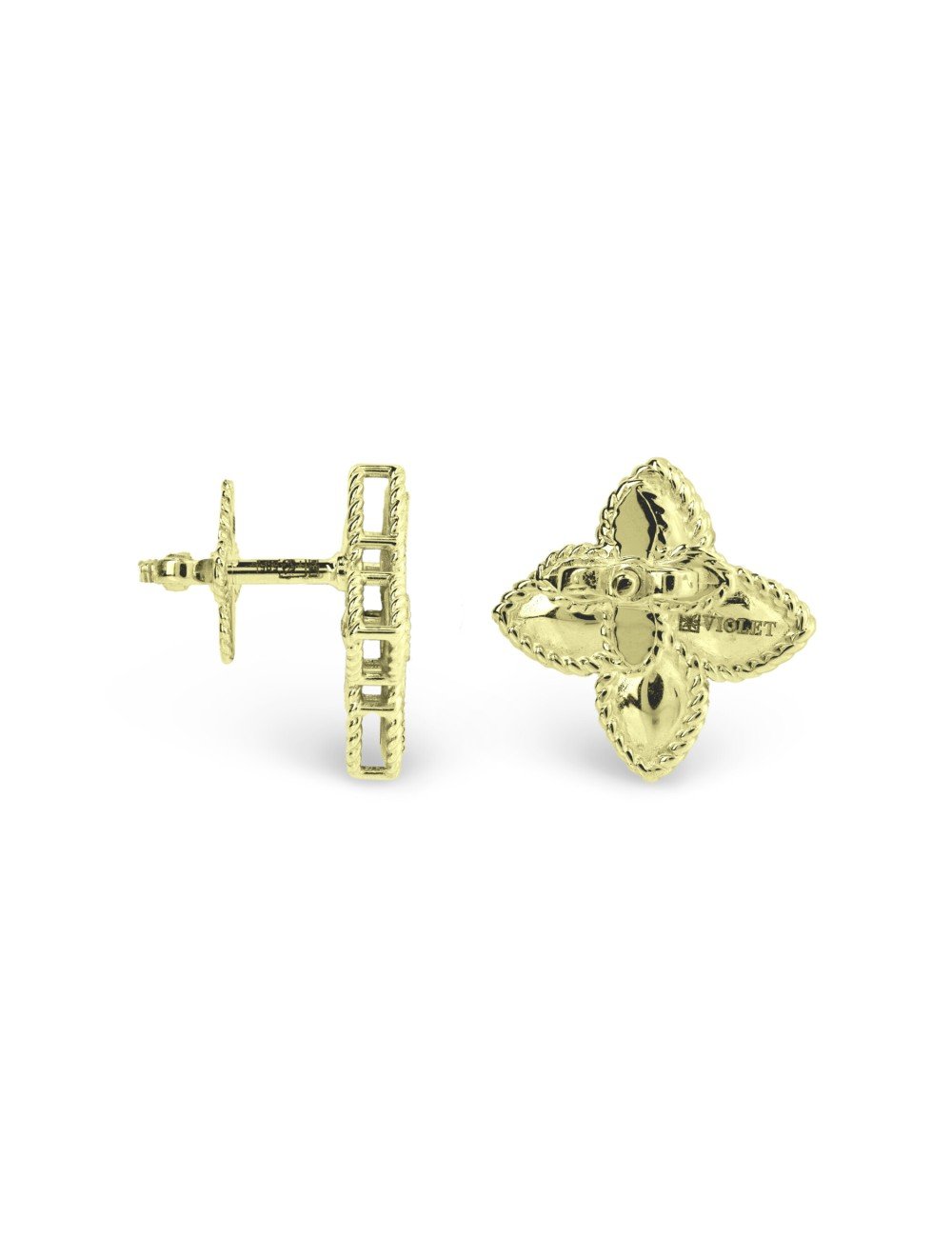 Серьги из лимонного золота 585 пробы