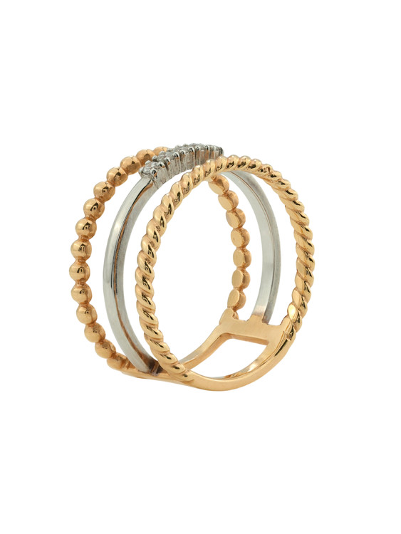 Кольцо из золота c бриллиантами