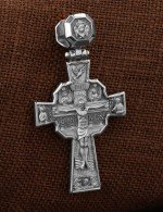 Крест из белого золота 585 пробы