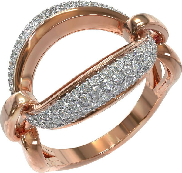 Кольцо из золота c бриллиантами