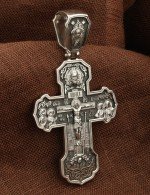 Крест из белого золота 585 пробы