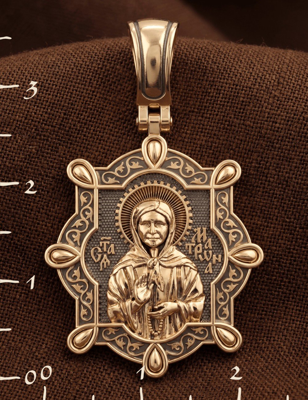 Образок из золота 585 пробы