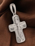 Крест из белого золота 585 пробы