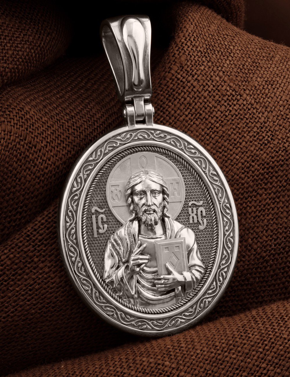 Образок из белого золота