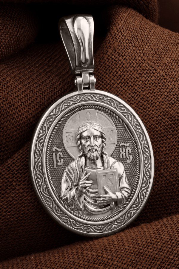 Образок из белого золота 585 пробы