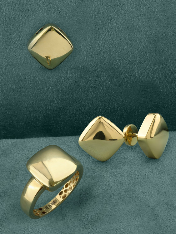 Кольцо из лимонного золота