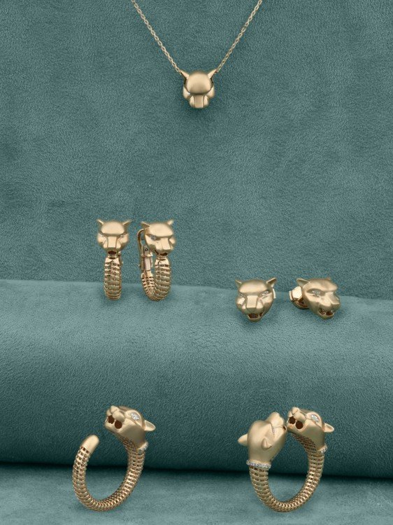 Кольцо из лимонного золота c бриллиантами