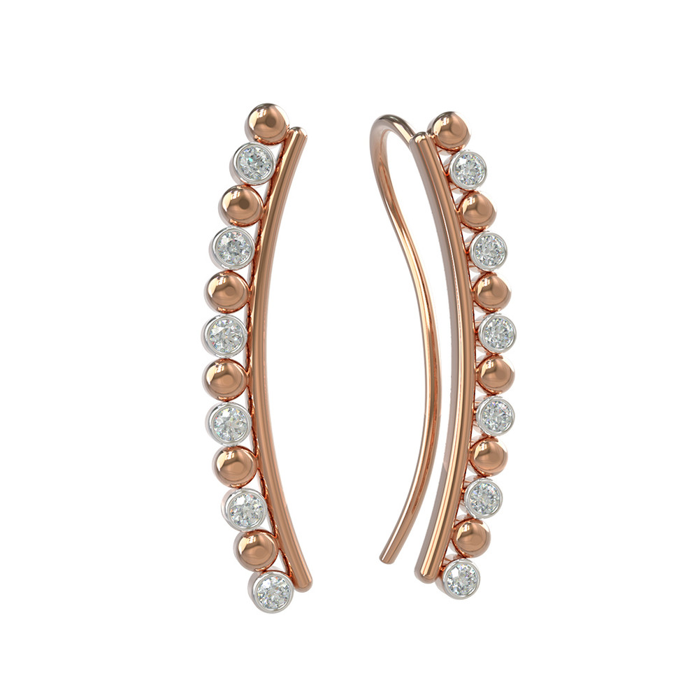 Серьги из золота c бриллиантами