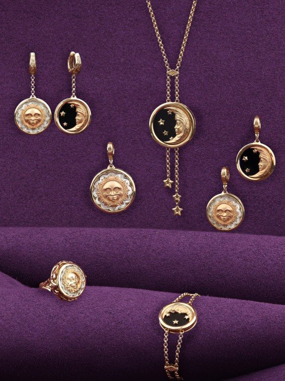 Подвеска из золота c перламутром