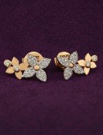 Серьги из золота 585 пробы c бриллиантами