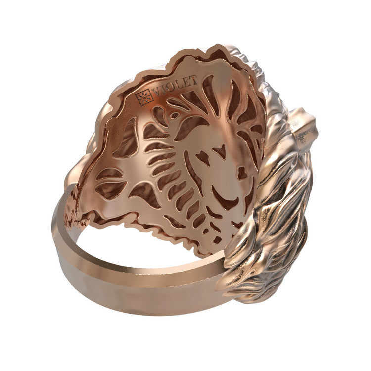 Кольцо из золота c эмалью