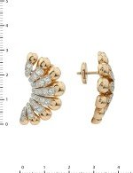 Серьги из золота 585 пробы c бриллиантами