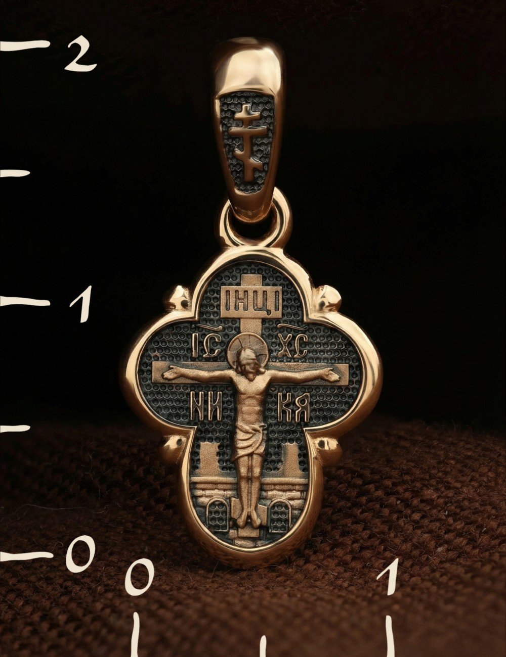 Крест из золота 585 пробы
