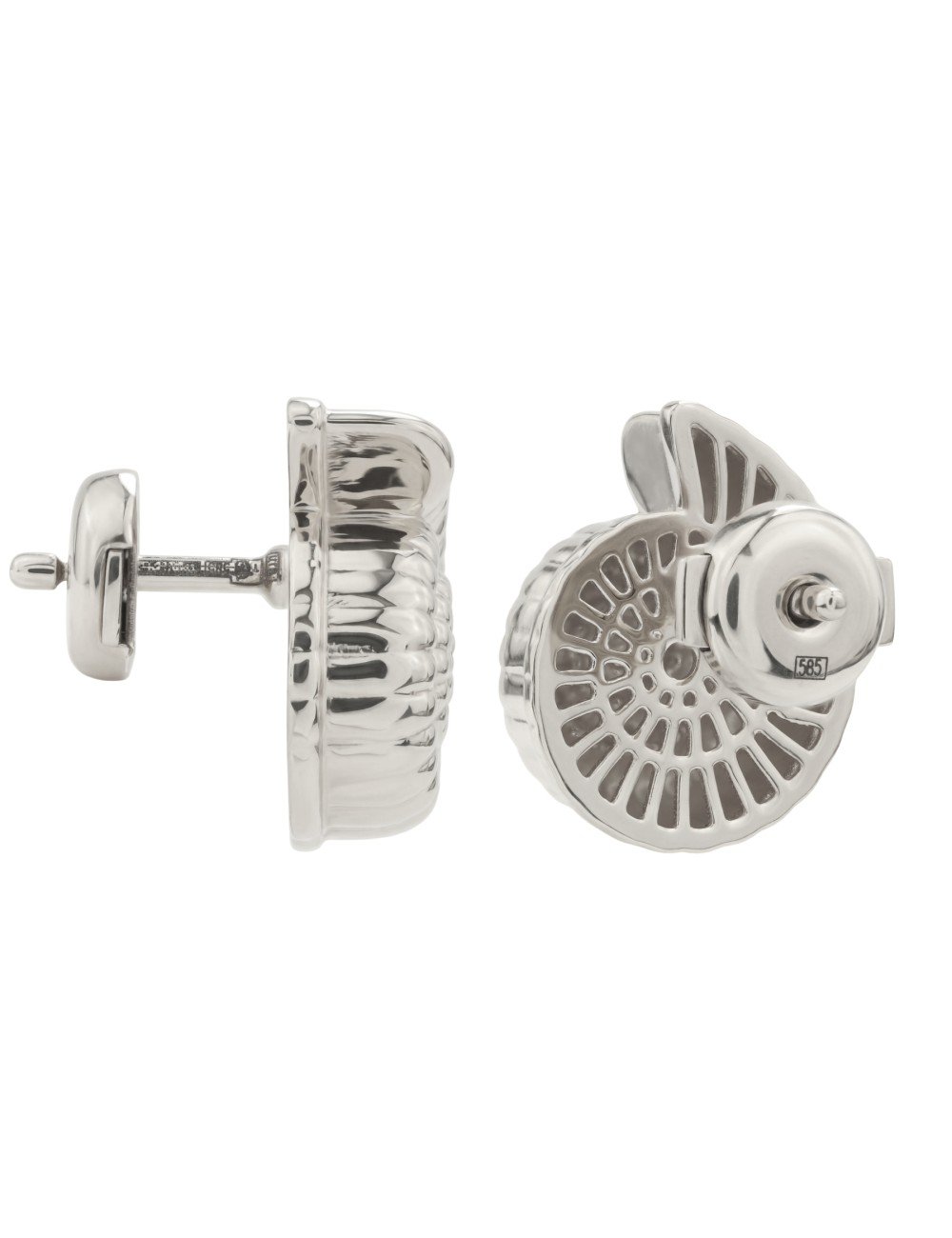 Серьги из белого золота