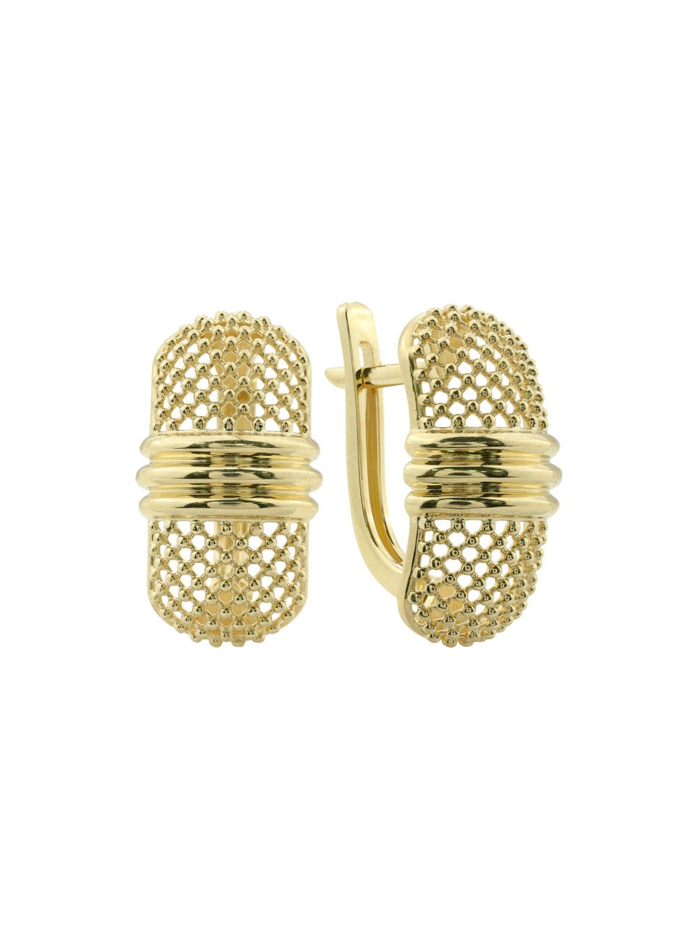 Серьги из лимонного золота