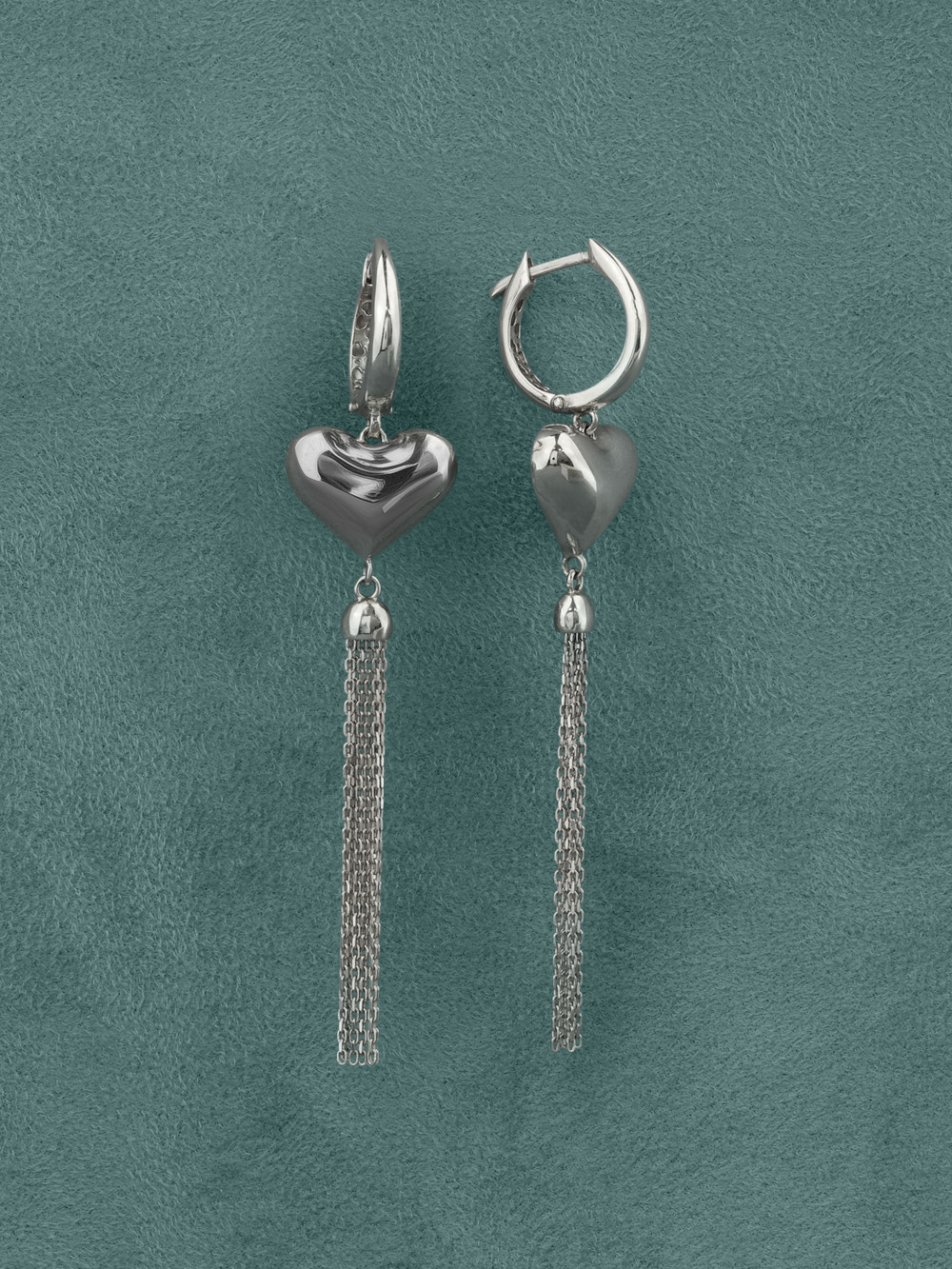 Серьги из белого золота