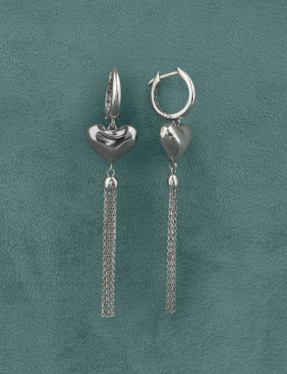Серьги из белого золота 585 пробы